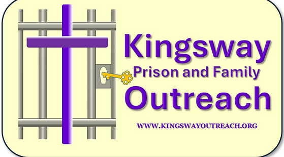 Kingsway Prison and Family Outreach logo with prison bars and cross